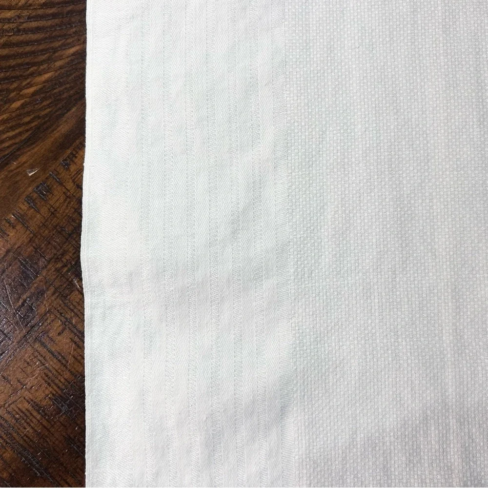 Vintage Table Runner Dresser Scarf Off White Crochet Scalloped Edges‎ Cotton